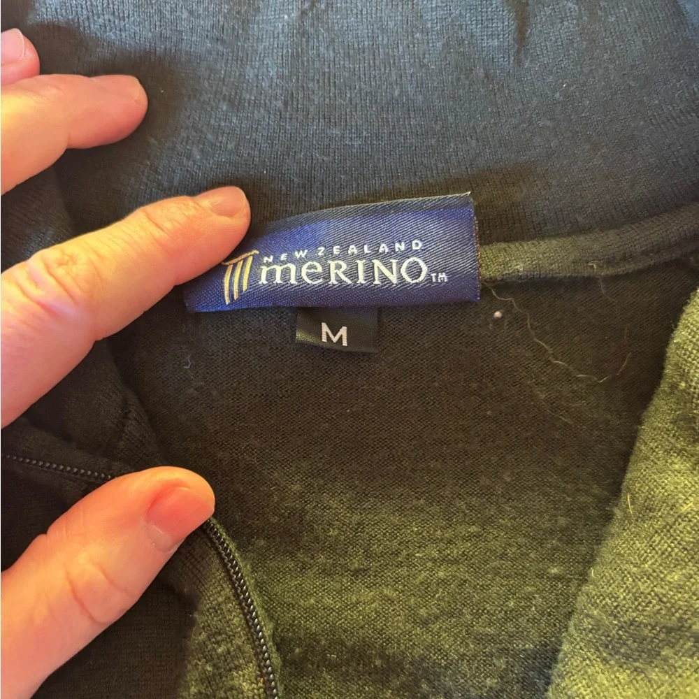 Icebreaker Quarter Zip Wool Thermal Top M - Picture 5 of 6